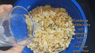 🥬 cabbage pakoda teatimesnack [upl. by Pence]