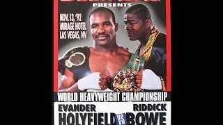 1992 Riddick Bowe vs Evander Holyfield I [upl. by Tnayrb883]