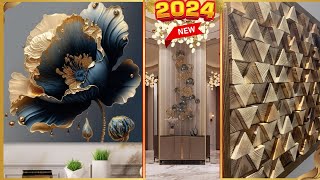 200 Modern Wall Decorating Ideas 2024  Home Interior Wall Design  Resin Art Wall decoration Idea [upl. by Yeltnarb]