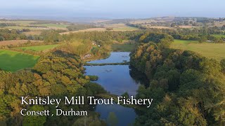 🛸 Flyby Over Knitsley Mill Trout Fishery  Consett  Durham 🛸 [upl. by Alludba]