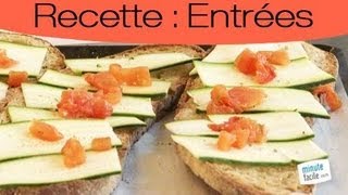 Recettes dentrées  Tartines catalanes aux légumes [upl. by Noach174]