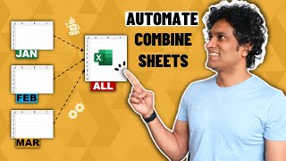 AWESOME Excel trick to combine data from multiple sheets [upl. by Airetahs]