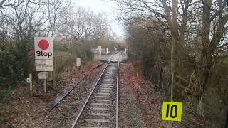 Yate Middle to Tytherington Quarry Cab Ride aboard 66105 Part 1 [upl. by Pros]