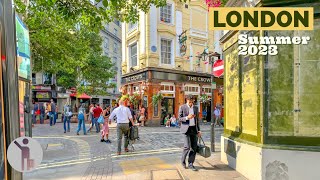 London England  The the Greatest City on Earth  Summer 2023 Walking Tour 4K HDR 60fps [upl. by Terhune964]