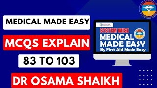 CVS NRE past mcq 83 to 103 from medical made easy book By Dr Shaikh [upl. by Avie58]