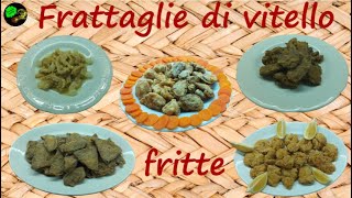 Frattaglie di vitello fritteultima componente del fritto misto piemontese [upl. by Yasdnil]