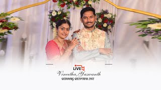 VINEETHAYASWANTH WEDDING RECEPTION LIVE [upl. by Zabrina]