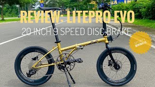 REVIEW SEPEDA LIPAT LITEPRO EVO 20 INCH [upl. by Hitt]