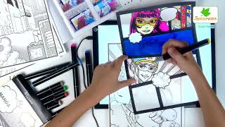 CREA052 MANGA TABLETTE LUMINEUSE tuto 2 [upl. by Stoeber]