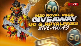 ROYAL PASS GIVEAWAY TO TOPPERS BGMI BESTGAMEPLAY livestreams [upl. by Eitteb679]