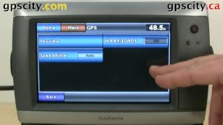 System Settings on the Garmin GPSMap 720S Marine Navigator with GPS City [upl. by Aaberg]