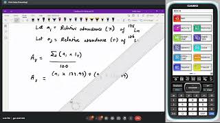 Relative Atomic Mass Formula continuation [upl. by Eetnahc]