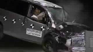 Crash Test 2007 Nissan Serena Frontal JNCAP [upl. by Cordey728]