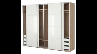 Ikea Pax kleid Schrank mit Schiebetüren aufbauen 400 cm [upl. by Bremen]