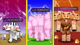 Level 1 to Level 1000000 Animals in Minecraft [upl. by Sabian]