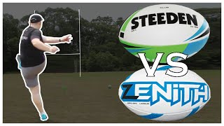 KICKING GOALS WITH MRLUKE AND BLAKE  STEEDEN VS ZENITH BALL COMPARISON [upl. by Ydnir]