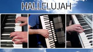 Leonard Cohen  Hallelujah  Piano  Accordion Cover [upl. by Aiekal227]