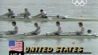 Steve Redgrave Wins First Olympic Rowing Gold  Los Angeles 1984 Olympics [upl. by Anikas]