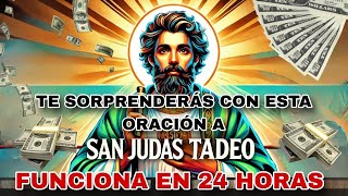 TE SORPRENDERÁS CON ESTA ORACIÓN🙏 PORQUE TE SUCEDERÁ UN MILAGRO HOY 🕊San Judas Tadeo [upl. by Noed]