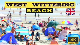 West Wittering Beach🏖️  Chichester  4K  UK🇬🇧 [upl. by Ahsinaw]