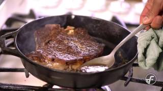 How To Make Pan Seared ButterBasted Steak [upl. by Urbano]