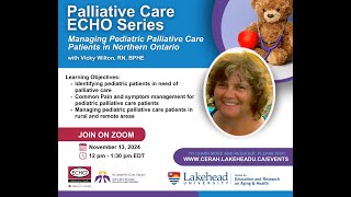 Managing Pediatric Palliative Care Patients in Northern Ontario [upl. by Leanard]