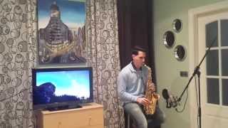 Cheque al portamor Melendi  Fabián Rivero  Alto Sax Cover [upl. by Yeltnerb]