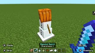 How To Create A Sharpness 1000 Sword In Minecraft Bedrock [upl. by Abrams]