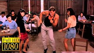 Jean Claude Van Damme drunk dancing and fighting in a bar in the movie  KICKBOXER 1989 [upl. by Geralda]