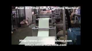 Panel Air Filter Rotary Pleating Machine [upl. by Bakki]