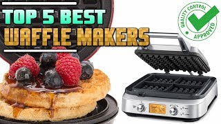 Best Waffle Maker Review  Top 5 Waffle Makers On The Market [upl. by Kcireddor]