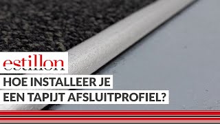 Hoe installeer je een tapijt afsluitprofiel [upl. by Marou]