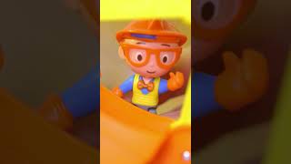 Construction and Excavator Song 🏗️  Blippi Toy Play shorts [upl. by Enaols317]