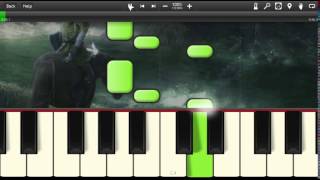 Zelda  Ocarina of Time  Eponas Song  Easy Piano tutorial Synthesia [upl. by Tarrel535]