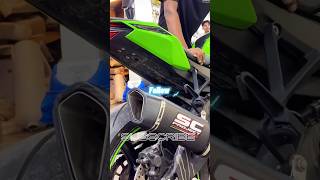 Kawasaki zx10r sc Exhaust full system 👍👍 kawasaki ninja [upl. by Reyotal559]