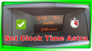 How to Set Change the Clock Time on a 20082010 Saturn Astra or Opel [upl. by Adnawt]