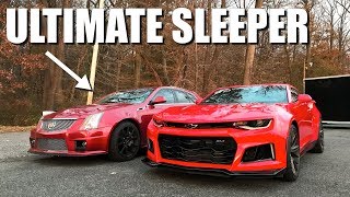 2017 ZL1 vs 600hp CTSV Wagon Grocery Getter Its not your grandmas wagon [upl. by Eanyl]