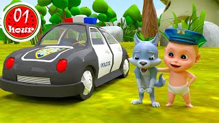 Policemans SECRET Method for Keeping Everyone Safe Compilation  Kids Songs and Nursery Rhyme [upl. by Zevahc]