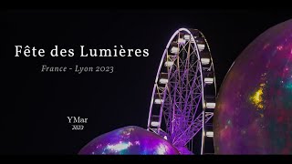 Fête des Lumières 2023 Lyon France  4K [upl. by Clabo]