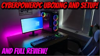 GAMING PC From CyberPowerPC Unboxing amp Setup [upl. by Anitsugua]