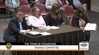 Stoughton Finance Committee Meeting 10924 [upl. by Aleafar897]