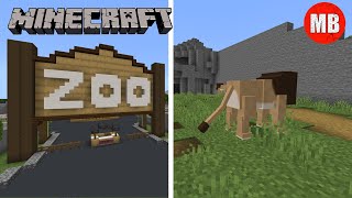 Minecraft Zoo  Animal Exhibits Full Build Tour  Lions Tigers Elephants and MORE [upl. by Acimak]