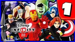 Disney Infinity 20 Walkthrough Part 1 Cold Opening The Avengers Playset [upl. by Htebyram]