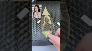 Leaf painting production process leaf engraving machine stall [upl. by Ellene]