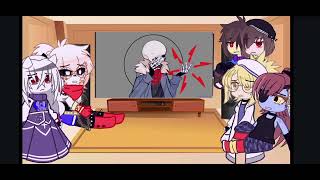 Undertale react to bad sanses Part 25 KillerSans plus dustdust appeaing other vid got CR [upl. by Lockhart]