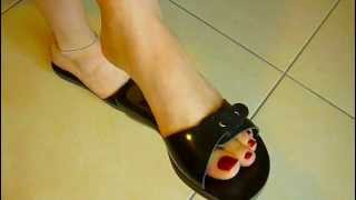 my black flat sandals dangling [upl. by Dale]