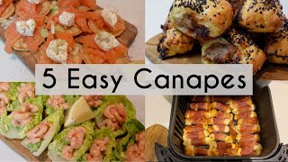 5 EASY CANAPÉS  EASY HOSTING GRAZING IDEAS  Kerry Whelpdale [upl. by Ocisnarf]