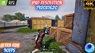 1920X1620 Ipad Resolution For PUBG Mobile Gameloop 32bit  Ultra HDR90FPS  IKZ GAMING [upl. by Telimay]