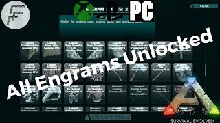 ARK Survival Evolved How to Unlock all Engrams [upl. by Enytsirhc]