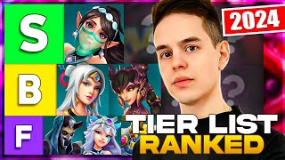 Paladins Ranked Tier List 2024 💣Un meta POCO balanceado [upl. by Neelra]